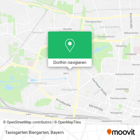 Taxisgarten Biergarten Karte