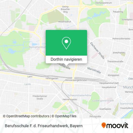 Berufsschule F. d. Friseurhandwerk Karte