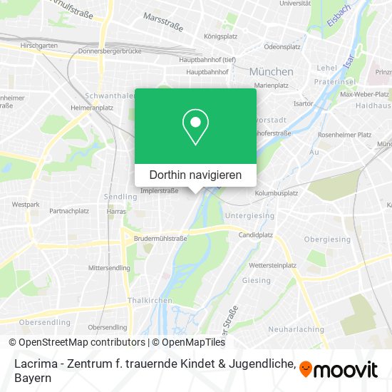 Lacrima - Zentrum f. trauernde Kindet & Jugendliche Karte