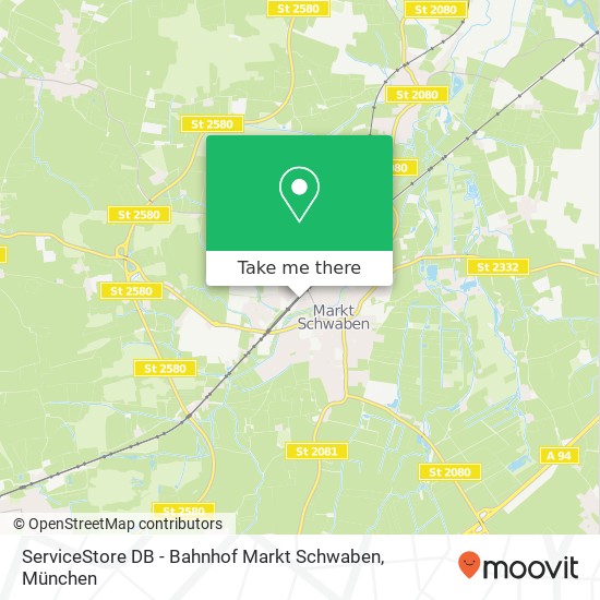 ServiceStore DB - Bahnhof Markt Schwaben Karte