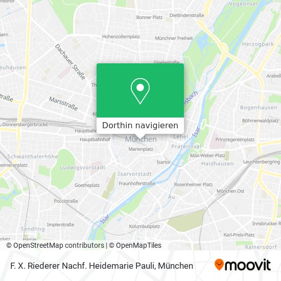 F. X. Riederer Nachf. Heidemarie Pauli Karte