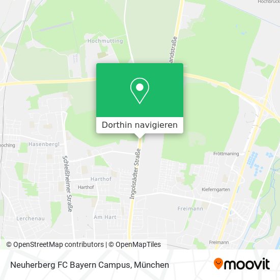 Neuherberg FC Bayern Campus Karte