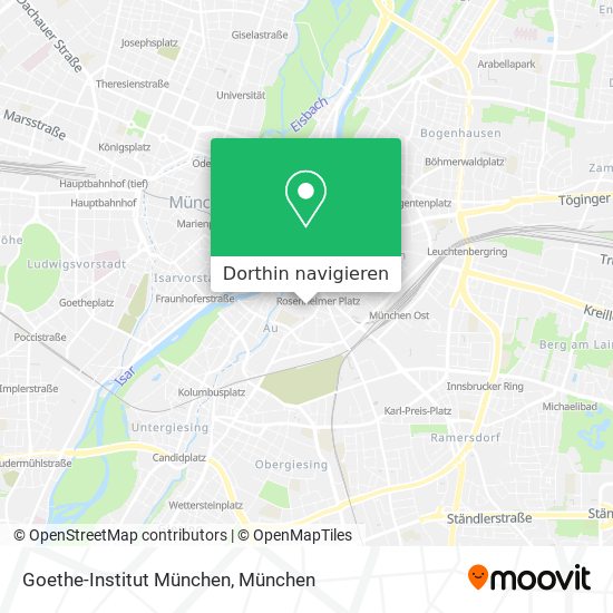 Goethe-Institut München Karte