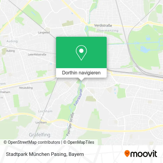 Stadtpark München Pasing Karte