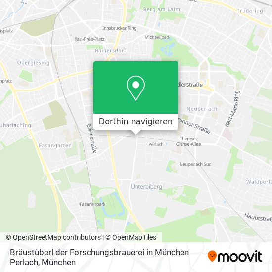 Bräustüberl der Forschungsbrauerei in München Perlach Karte
