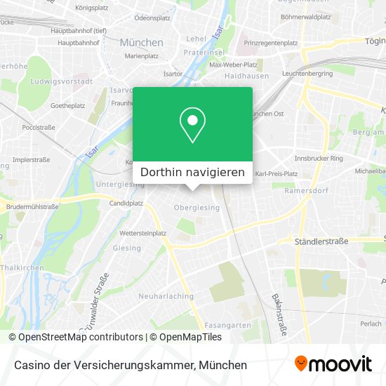 Casino der Versicherungskammer Karte