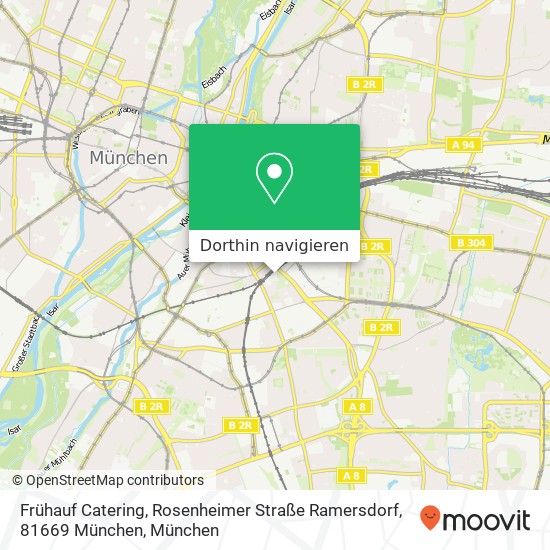 Frühauf Catering, Rosenheimer Straße Ramersdorf, 81669 München Karte