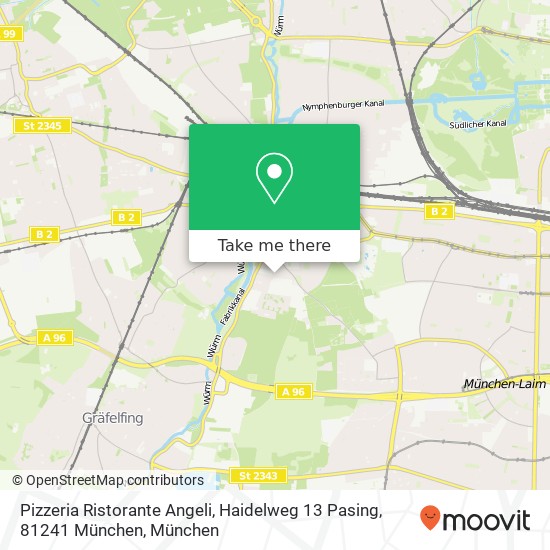 Pizzeria Ristorante Angeli, Haidelweg 13 Pasing, 81241 München Karte