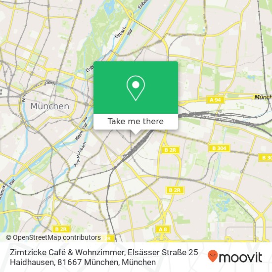 Zimtzicke Café & Wohnzimmer, Elsässer Straße 25 Haidhausen, 81667 München Karte