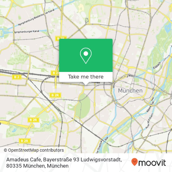 Amadeus Cafe, Bayerstraße 93 Ludwigsvorstadt, 80335 München Karte