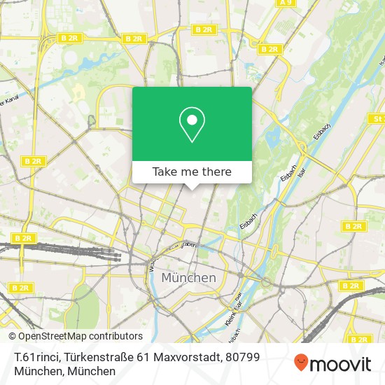 T.61rinci, Türkenstraße 61 Maxvorstadt, 80799 München Karte