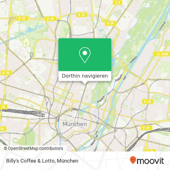 Billy's Coffee & Lotto, Adalbertstraße 6 Maxvorstadt, 80799 München Karte