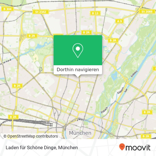 Laden für Schöne Dinge, Nordendstraße 53 Schwabing, 80801 München Karte