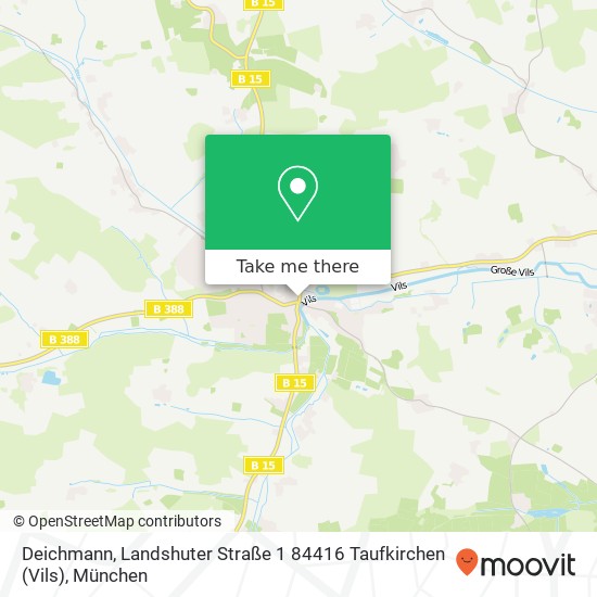 Deichmann, Landshuter Straße 1 84416 Taufkirchen (Vils) Karte