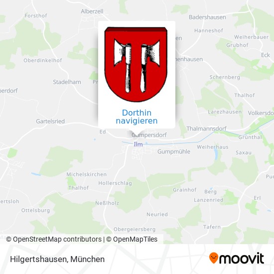 Hilgertshausen Karte