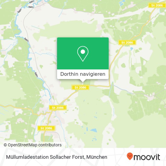 Müllumladestation Sollacher Forst Karte