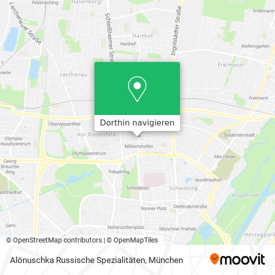 Alönuschka Russische Spezialitäten Karte