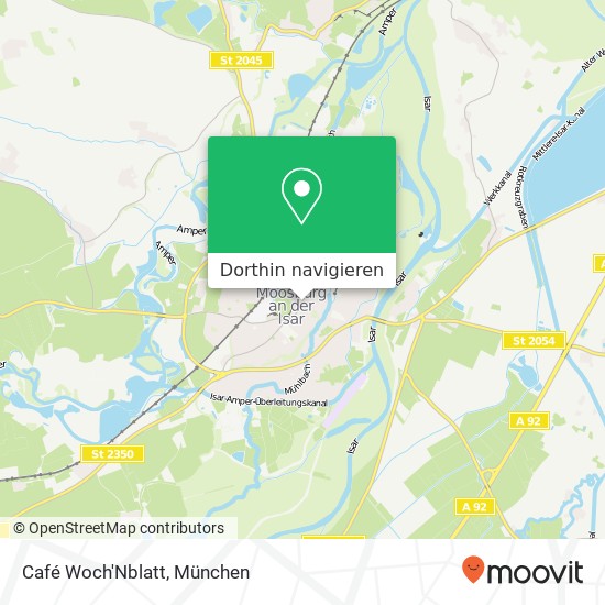 Café Woch'Nblatt Karte