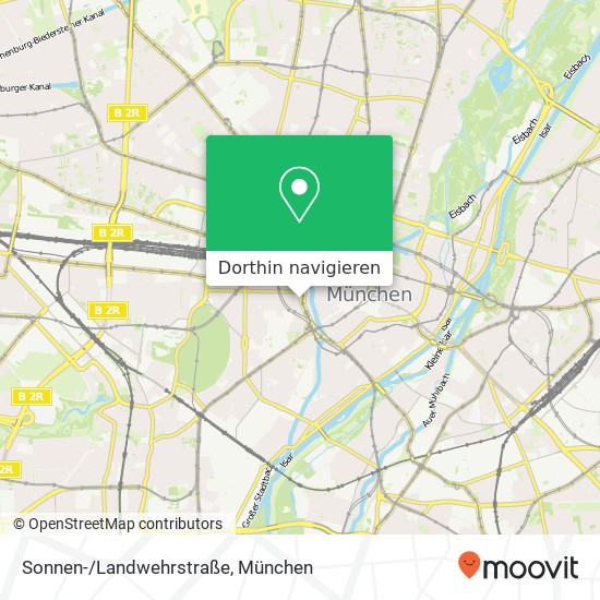 Sonnen-/Landwehrstraße Karte