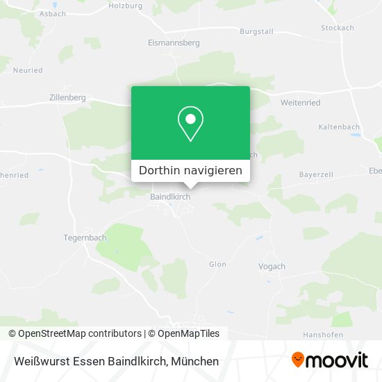 Weißwurst Essen Baindlkirch Karte