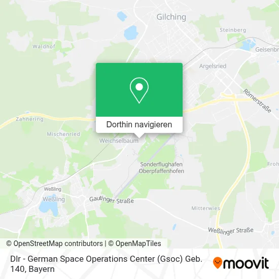 Dlr - German Space Operations Center (Gsoc) Geb. 140 Karte