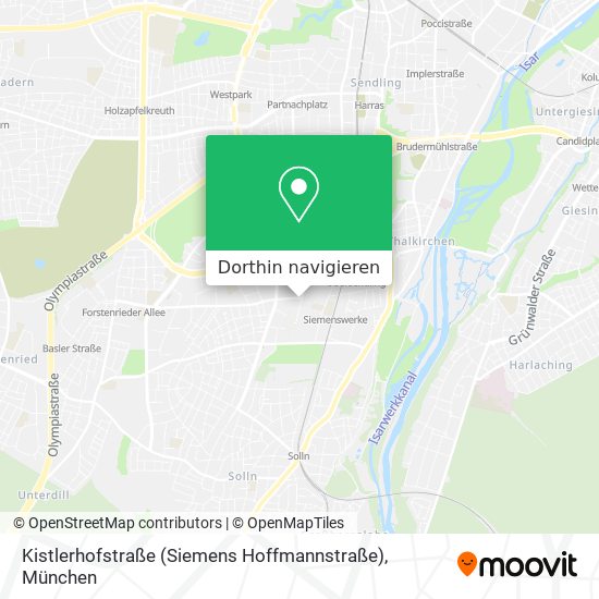 Kistlerhofstraße (Siemens Hoffmannstraße) Karte