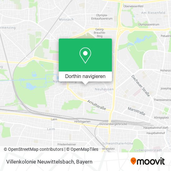 Villenkolonie Neuwittelsbach Karte