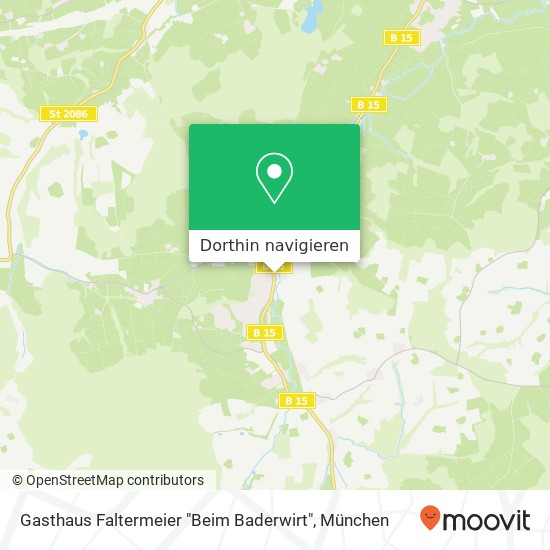 Gasthaus Faltermeier "Beim Baderwirt" Karte