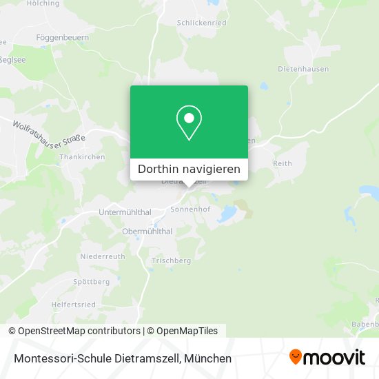 Montessori-Schule Dietramszell Karte