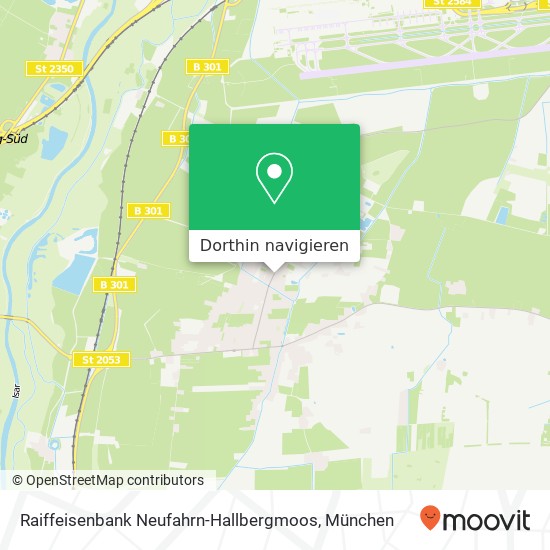 Raiffeisenbank Neufahrn-Hallbergmoos Karte