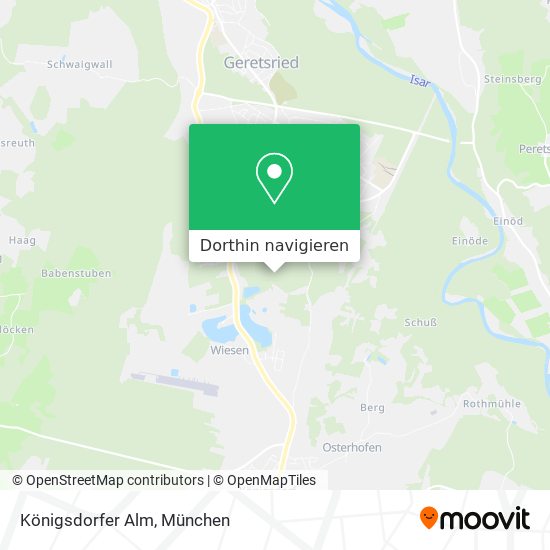 Königsdorfer Alm Karte