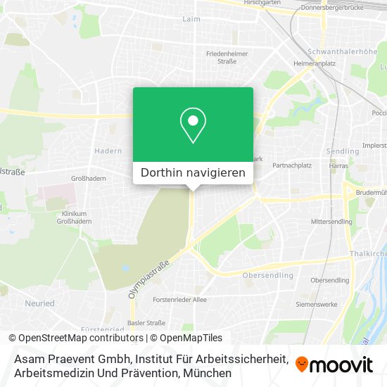 Asam Praevent Gmbh, Institut Für Arbeitssicherheit, Arbeitsmedizin Und Prävention Karte