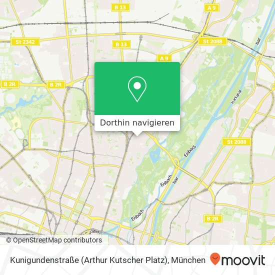 Kunigundenstraße (Arthur Kutscher Platz) Karte