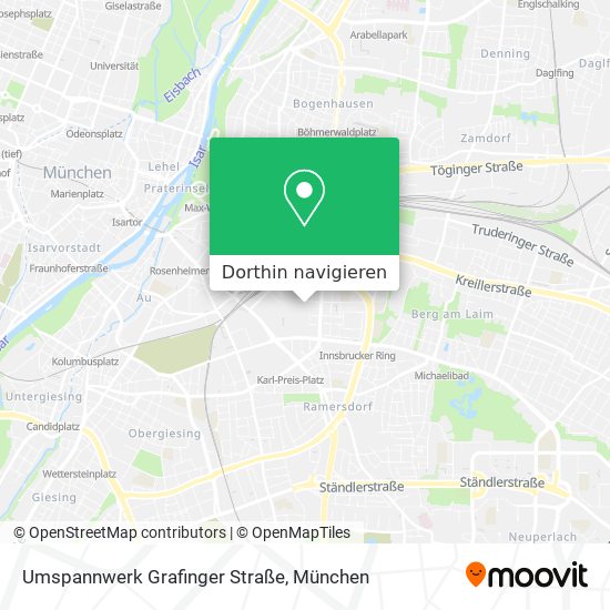 Umspannwerk Grafinger Straße Karte