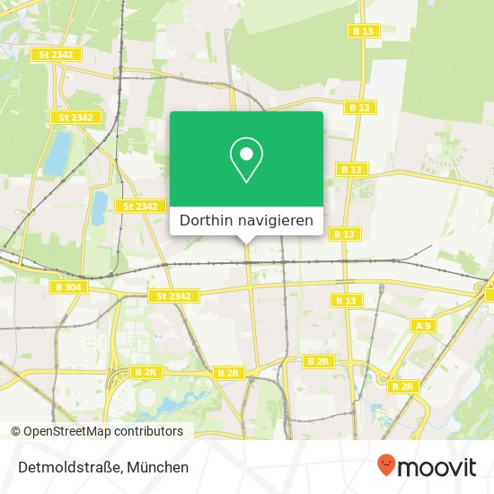 Detmoldstraße Karte