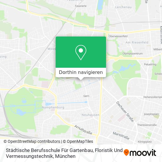 Städtische Berufsschule Für Gartenbau, Floristik Und Vermessungstechnik Karte