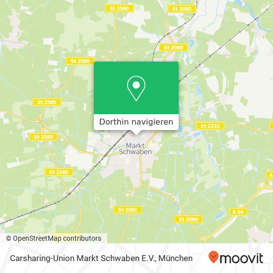 Carsharing-Union Markt Schwaben E.V. Karte