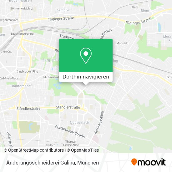 Änderungsschneiderei Galina Karte