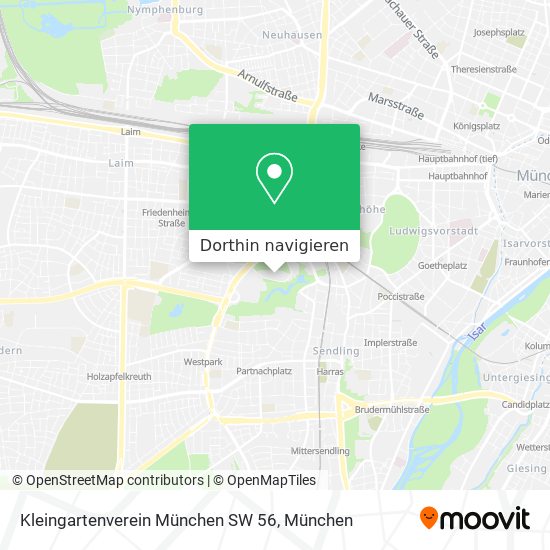 Kleingartenverein München SW 56 Karte