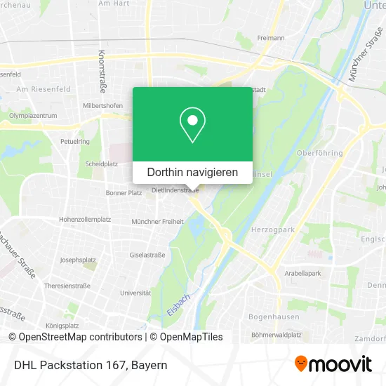 DHL Packstation 167 Karte