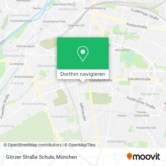 Görzer Straße Schule Karte