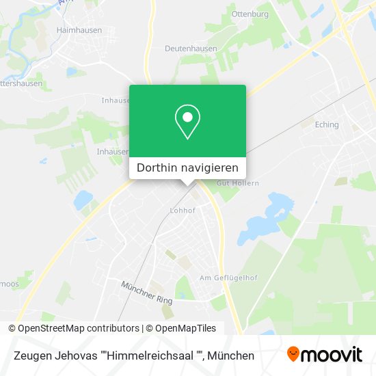 Zeugen Jehovas ""Himmelreichsaal "" Karte