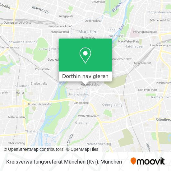 Kreisverwaltungsreferat München (Kvr) Karte