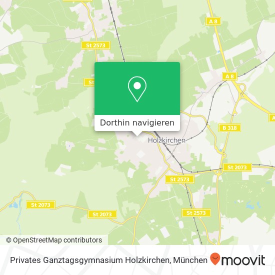 Privates Ganztagsgymnasium Holzkirchen Karte