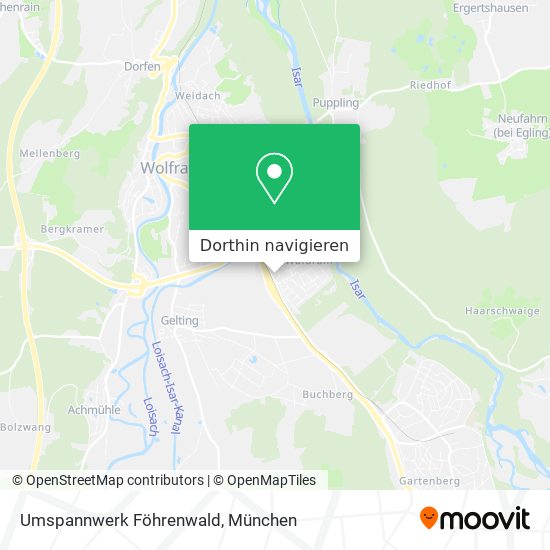 Umspannwerk Föhrenwald Karte