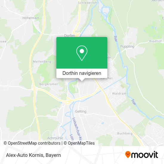 Alex-Auto Kornis Karte