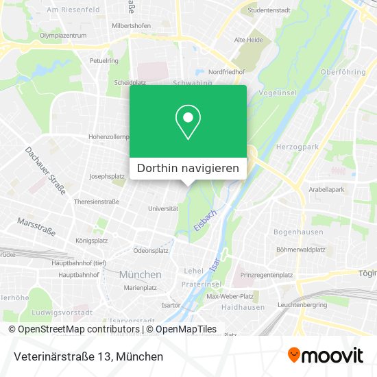 Veterinärstraße 13 Karte