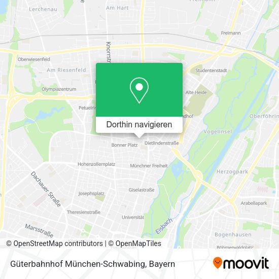 Güterbahnhof München-Schwabing Karte