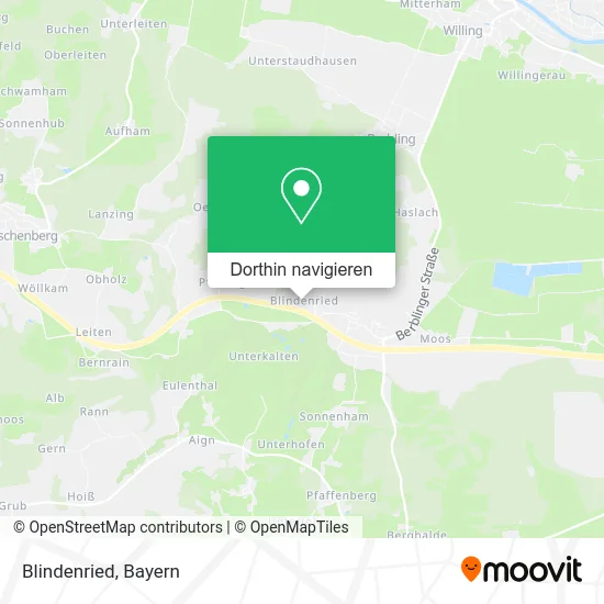 Blindenried Karte