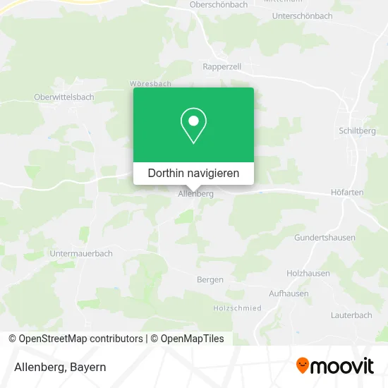Allenberg Karte
